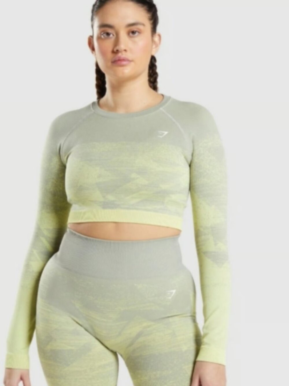 Gymshark Adapt Ombré Long Sleeve Crop Top